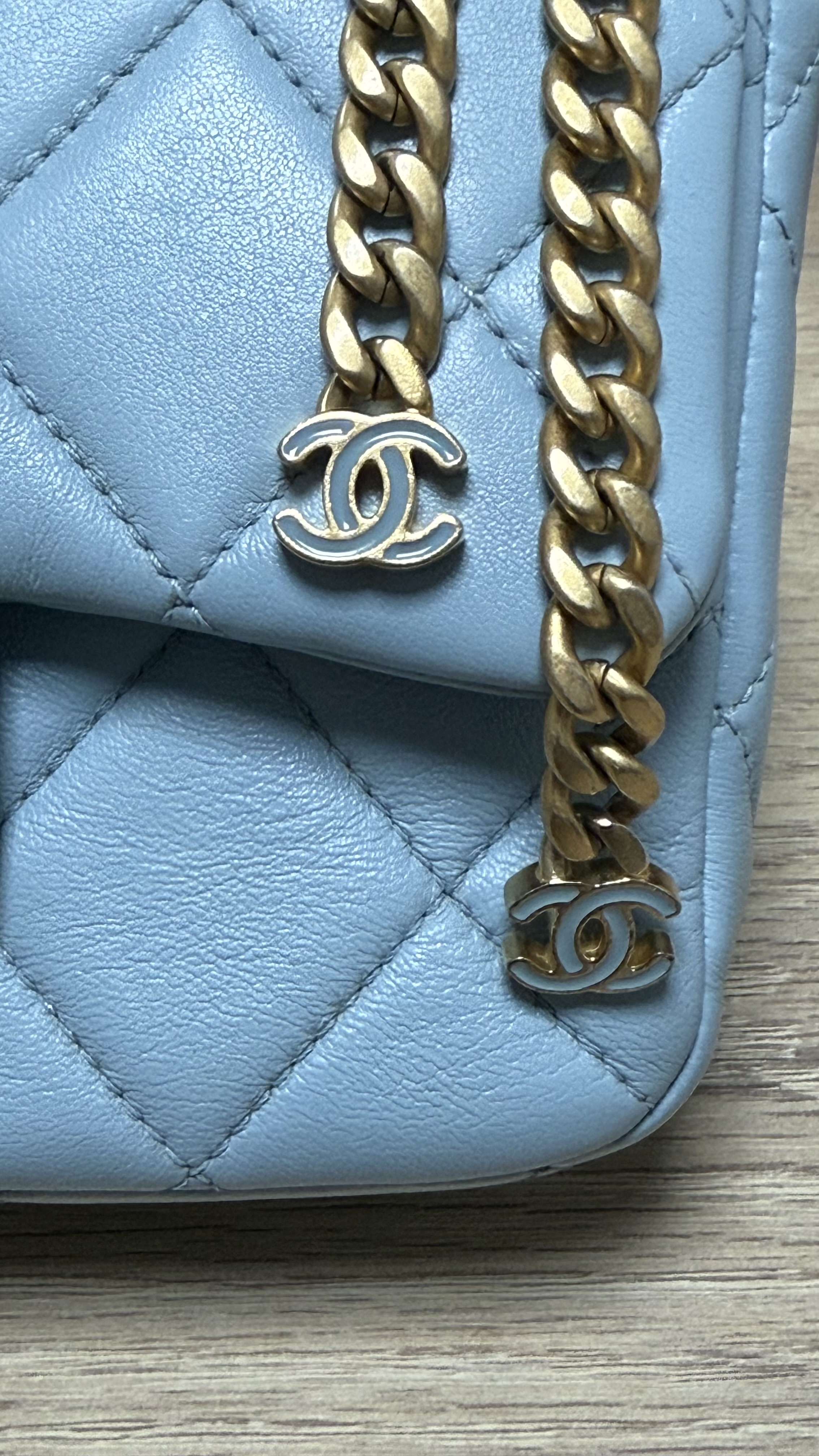 Chanel Mini Flap Bag Celeste Cielo