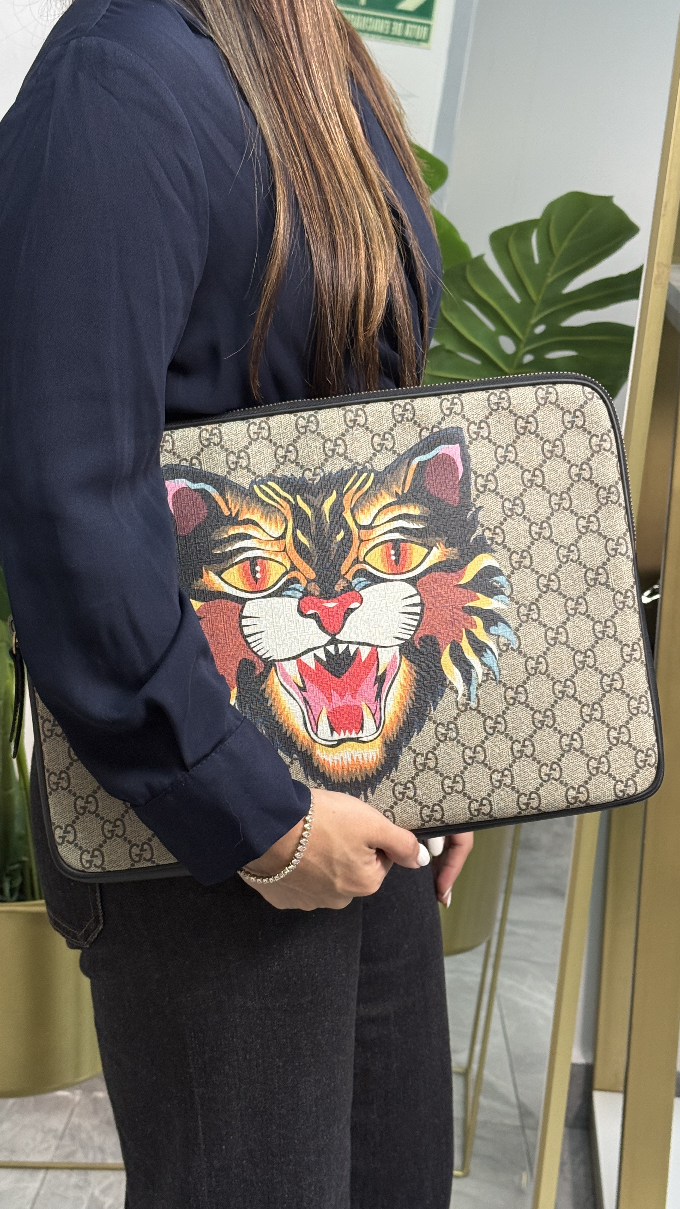 Gucci Tiger Computer Pouch