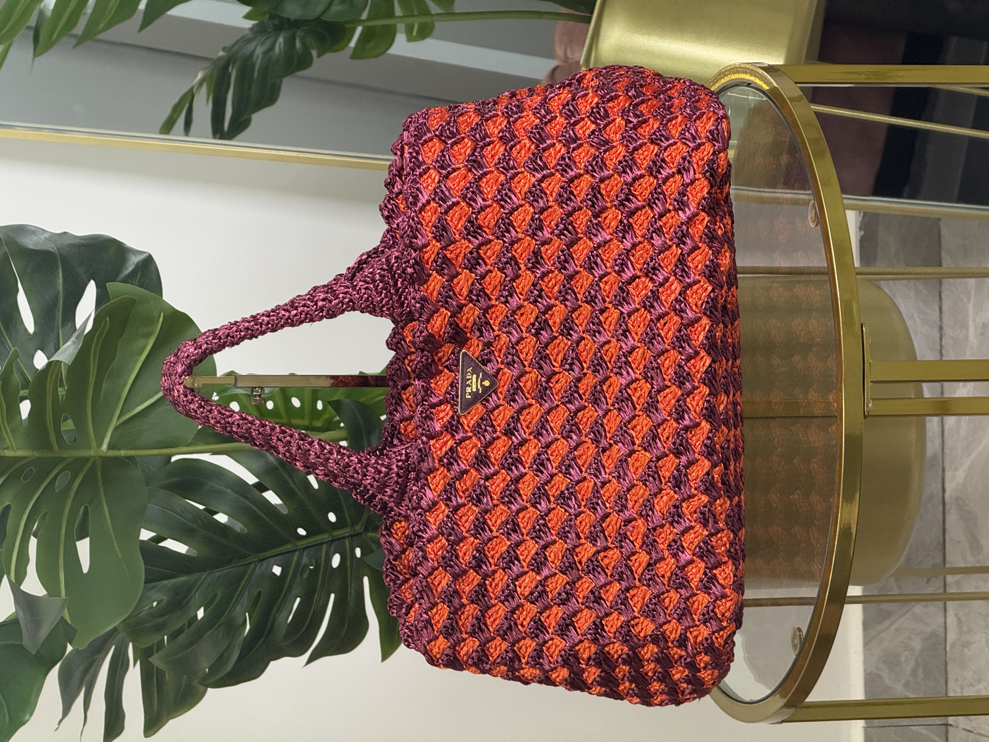 Prada Raffia Tote 