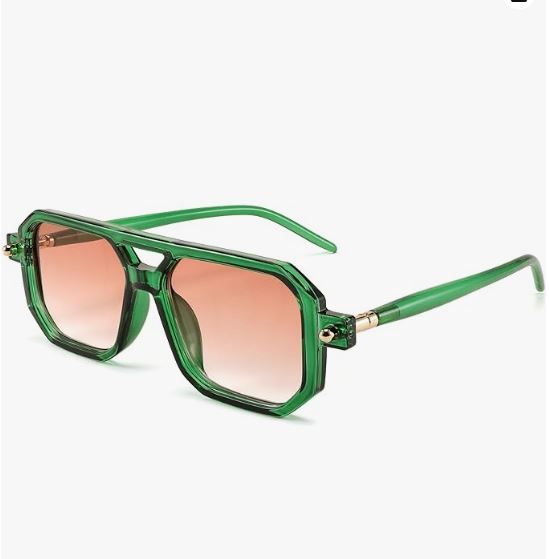 Sunglasses _ FEISEDY Vintage Square 70s Flat Aviator Sunglasses Women Men Classic Retro Stylish Fram