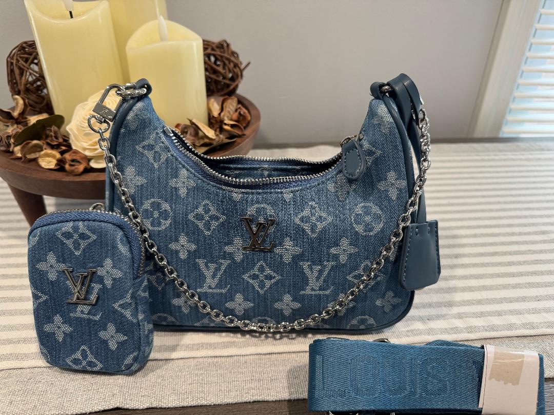 LV Designer Inspired Denim Bag