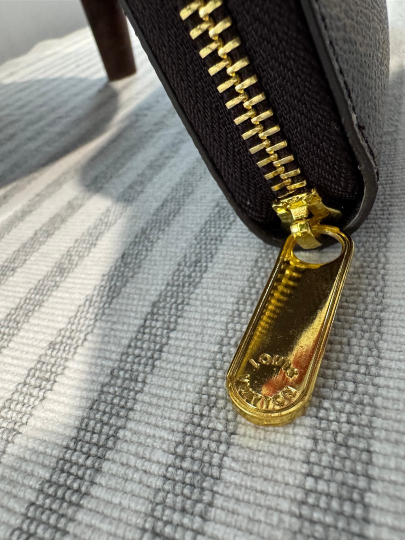 LV Inspired Black Monogram Wallet