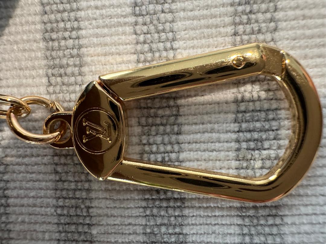 LV Inspired Denim Keychain Pouch