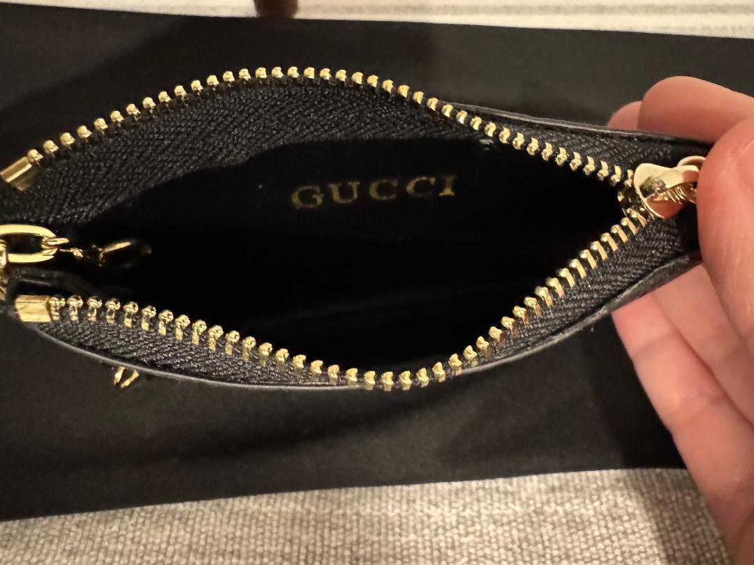 Gucci Inspired Black Designer Keychain Wallet