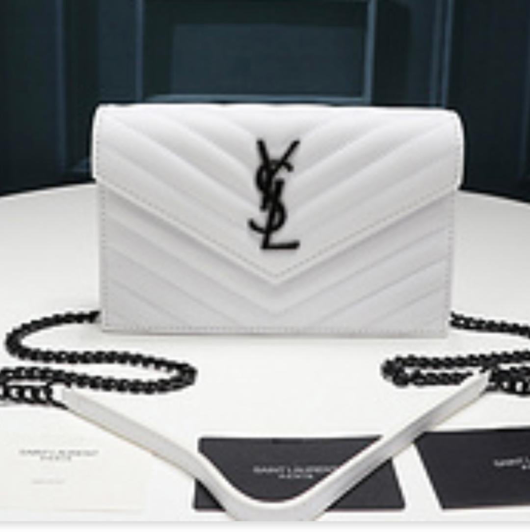 YSL Inspired Elegant White Designer Handbag 