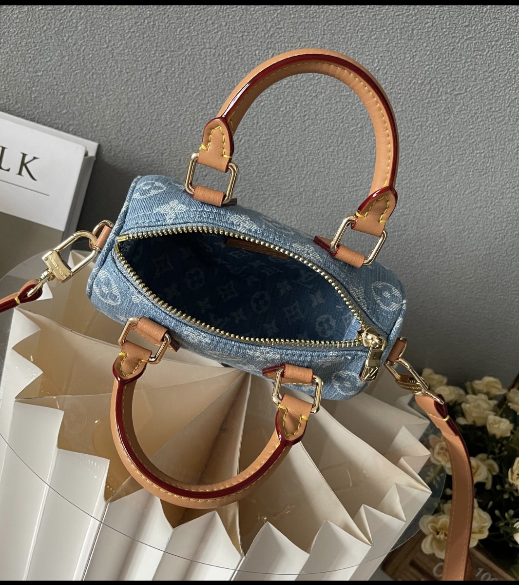 LV Inspired Denim Mini Speedy