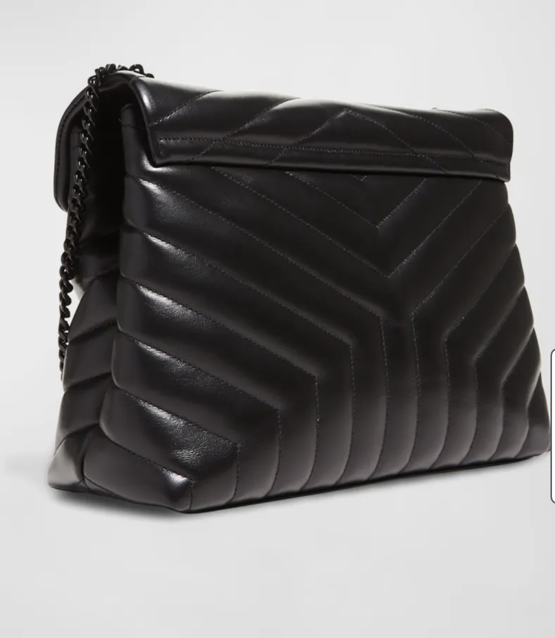 YSL Inspired Black Quilted Handbag