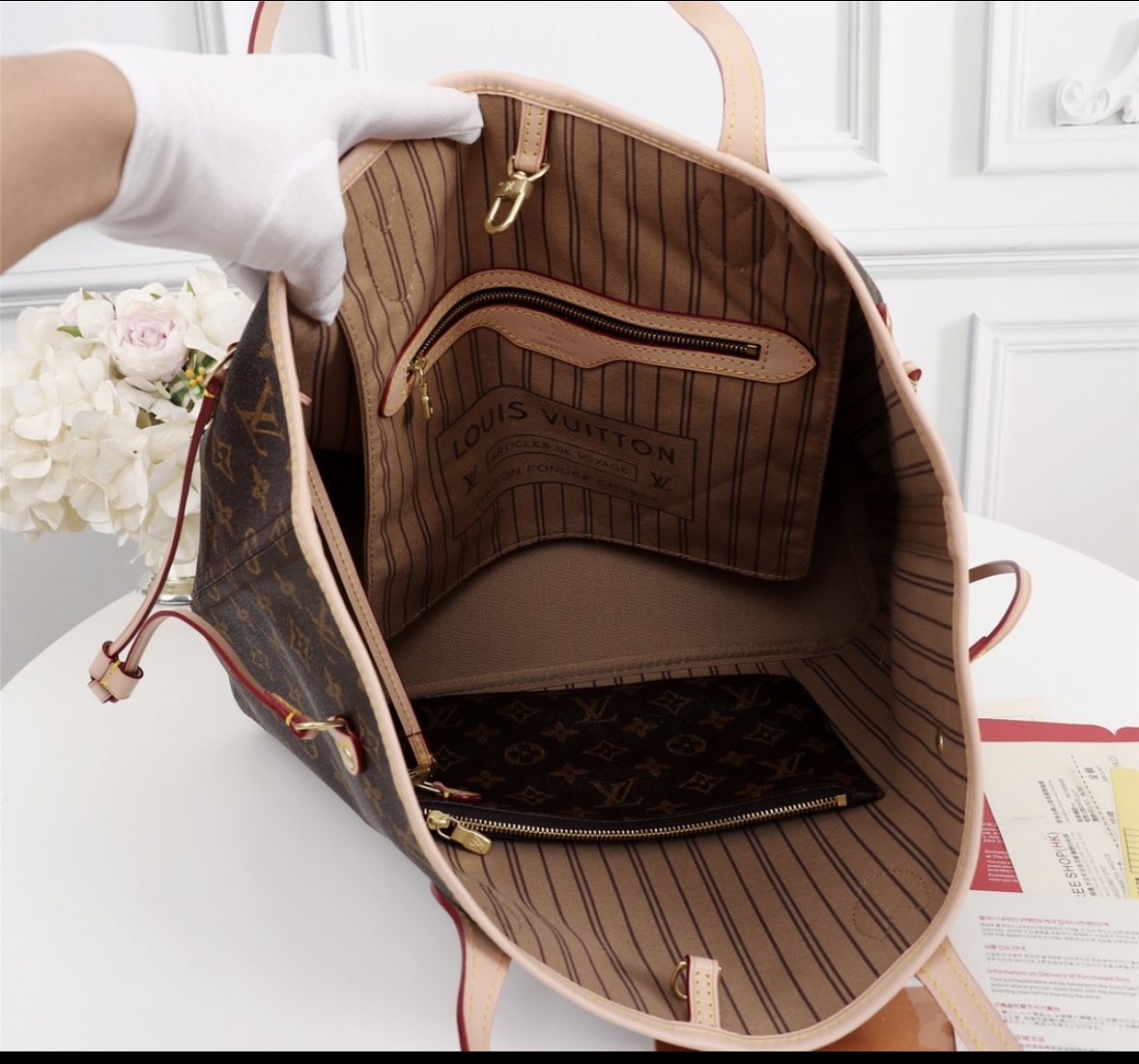 LV Inspired Neverful Handbag