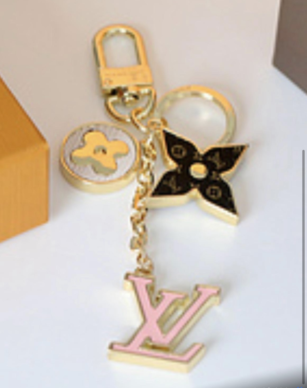 LV Inspired Keychain