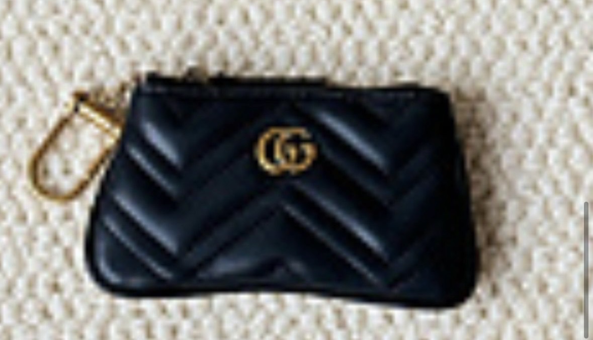 Designer inspired key pouch