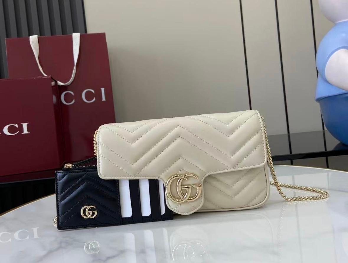 GG Inspired Chain Shoulder Bag