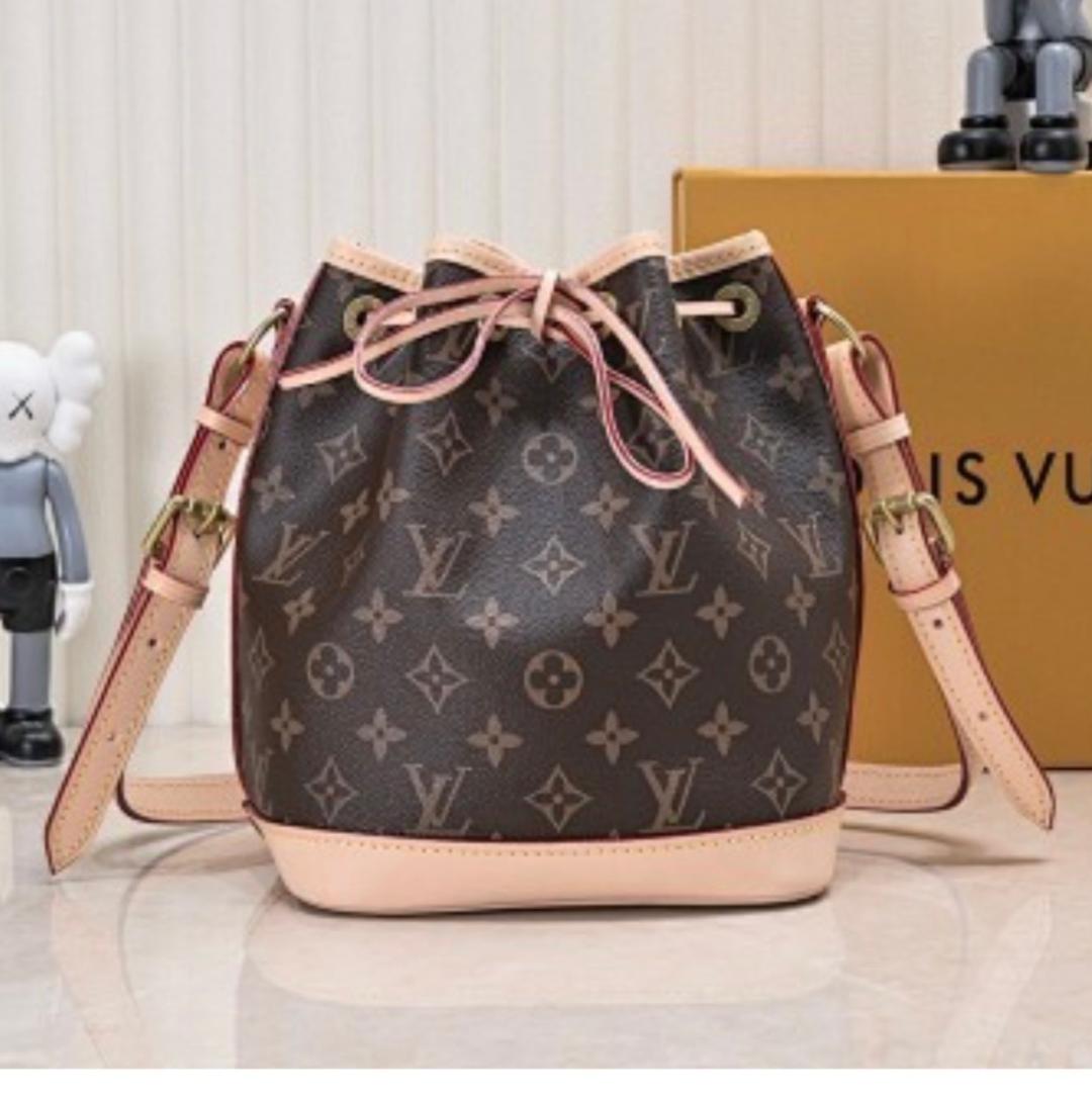 LV Inspired Monogram Bucket Bag