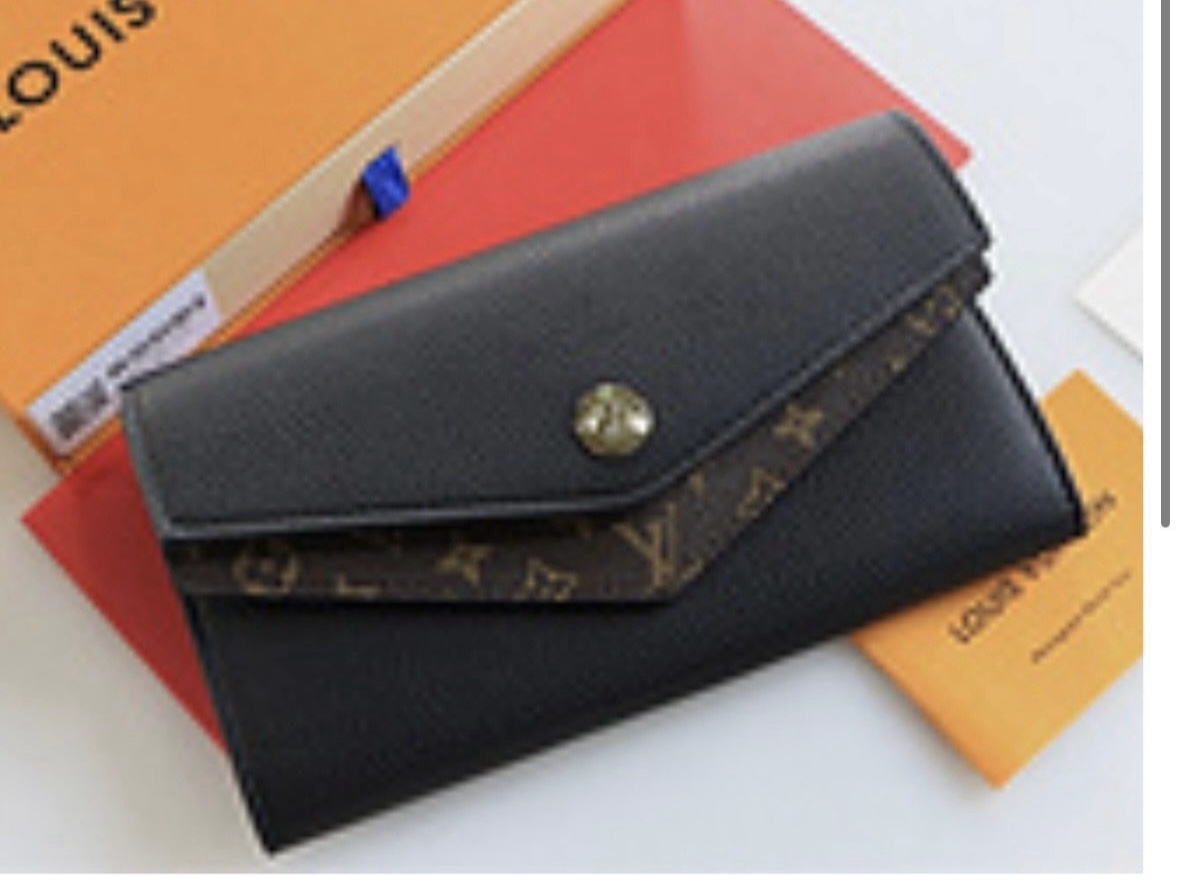 Designer Inspired Monogram Leather Wallet