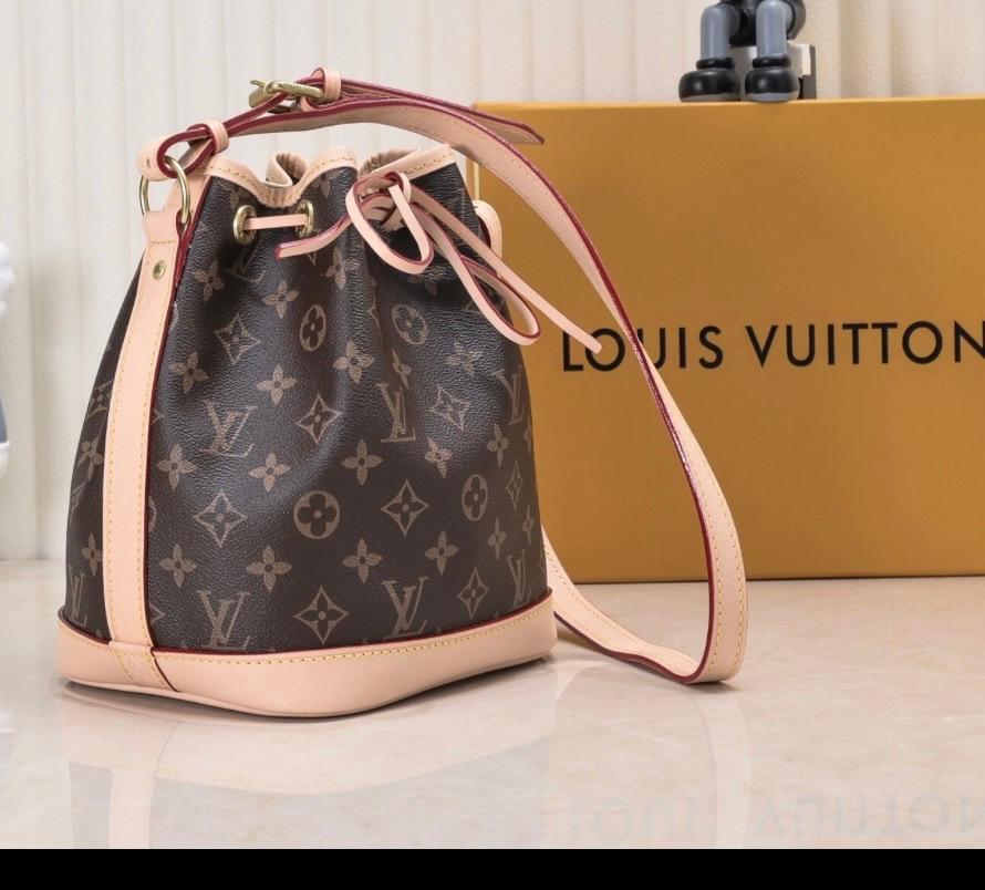 LV Inspired Monogram Bucket Bag