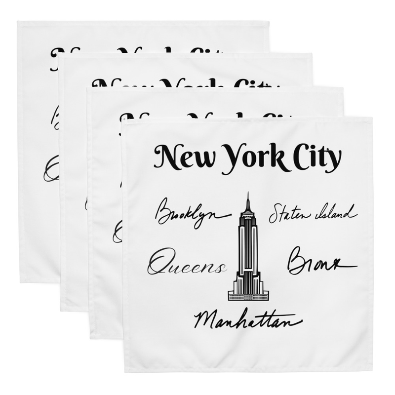 New York City table napkin Set