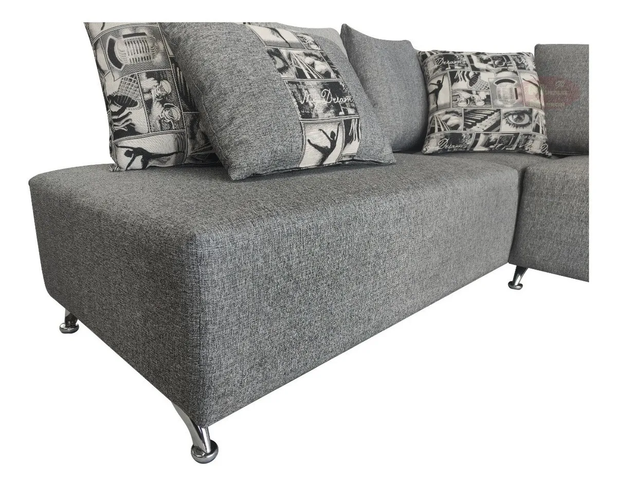 JUEGO DE Sala En L De 2 Piezas Mod. Madrid, Incluye 9 Cojines