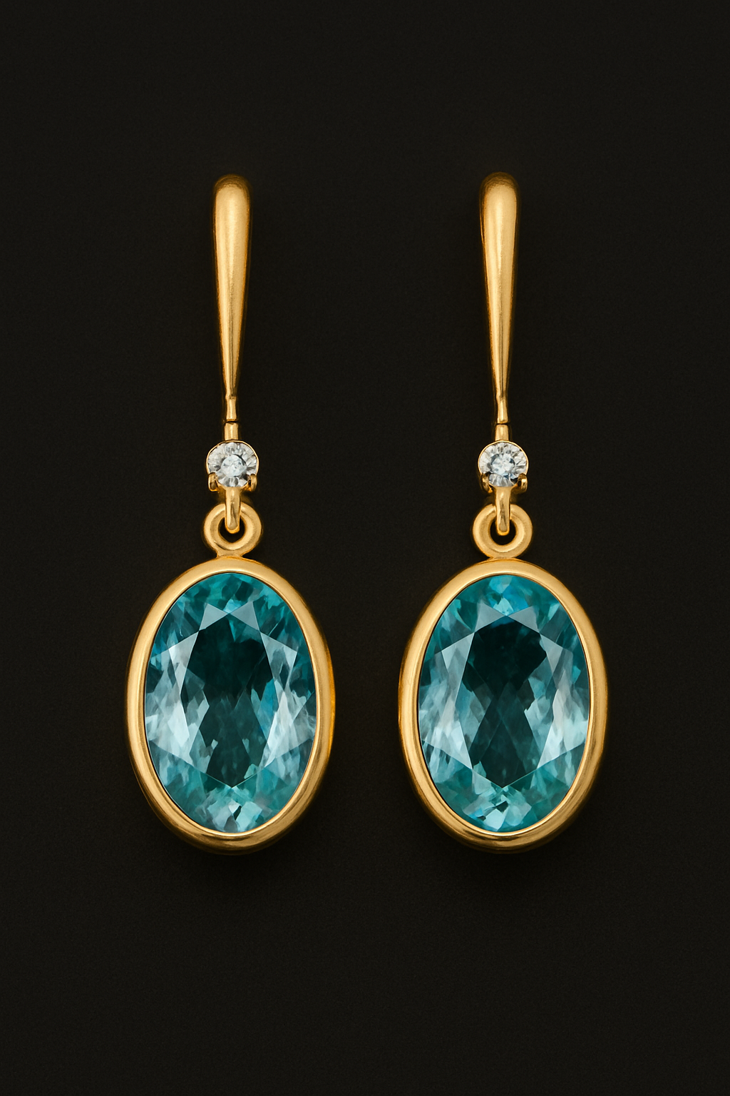 Blue Ridge Aquamarine Drop Earrings