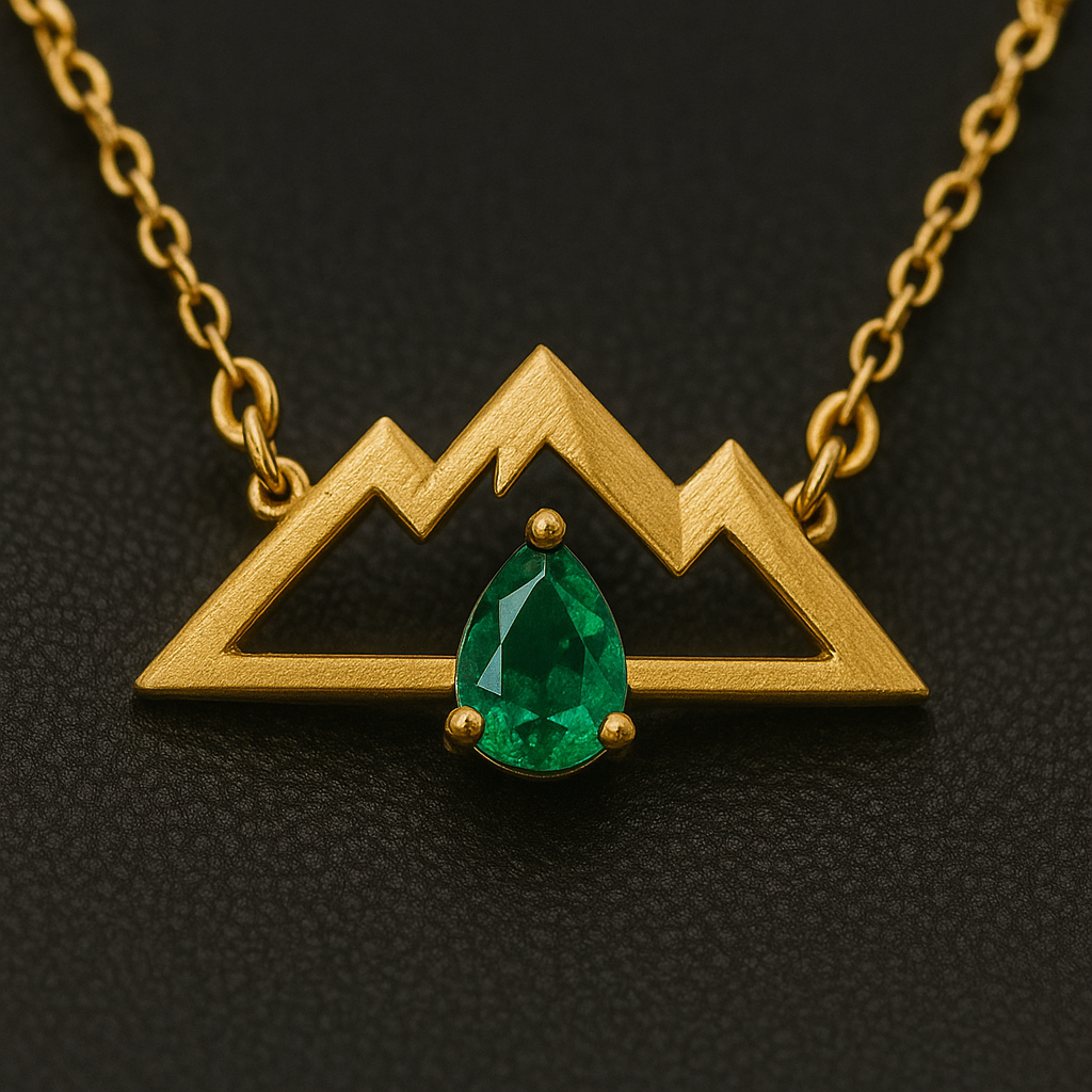 Majestic Mountains Emerald Necklace