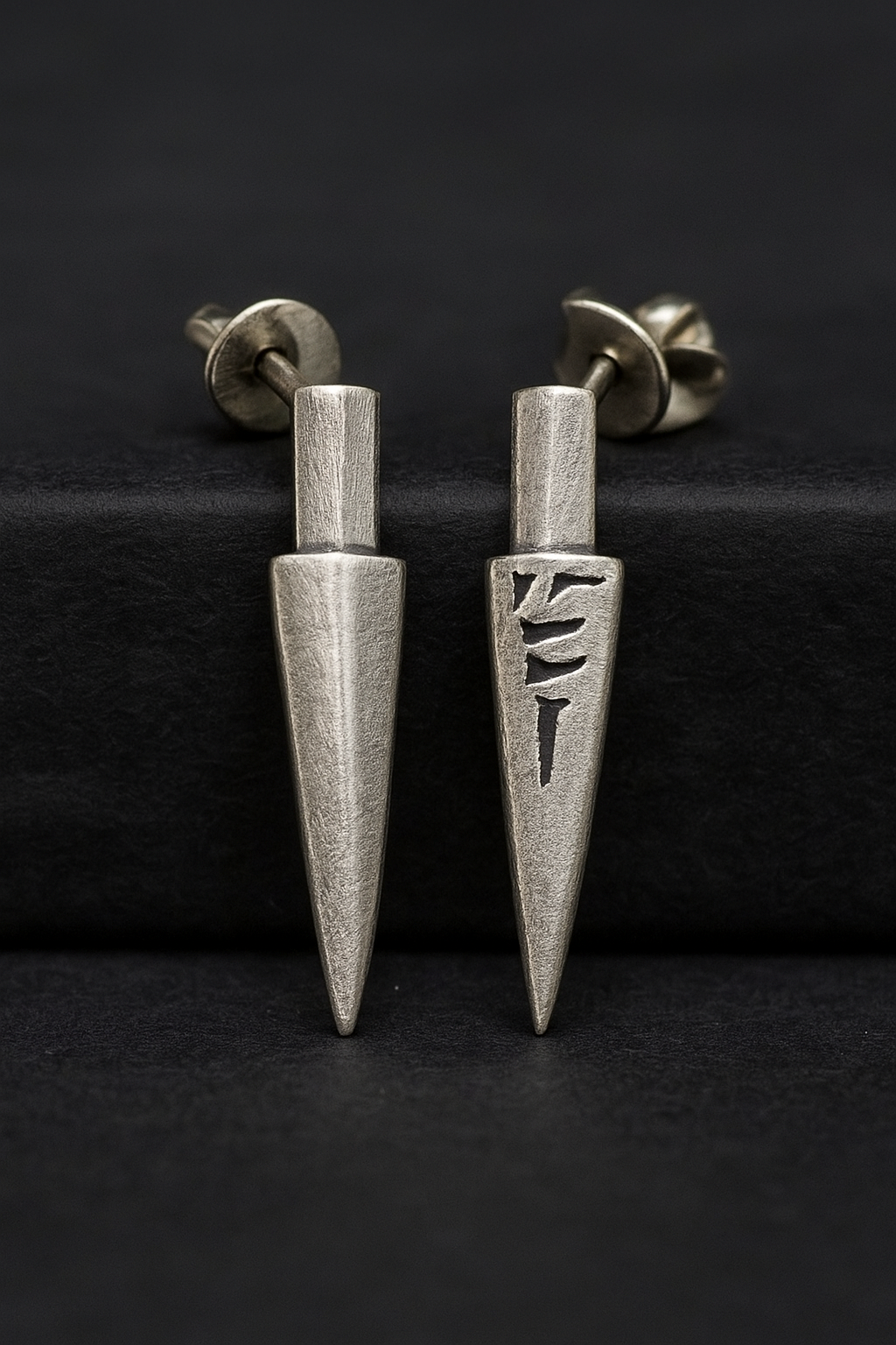 “Uruk Temple Spike” Stud Earrings