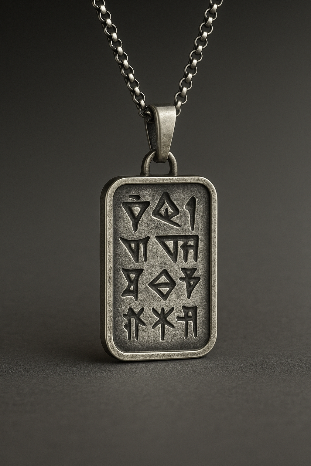 “Tablet of Life” Dog Tag Pendant