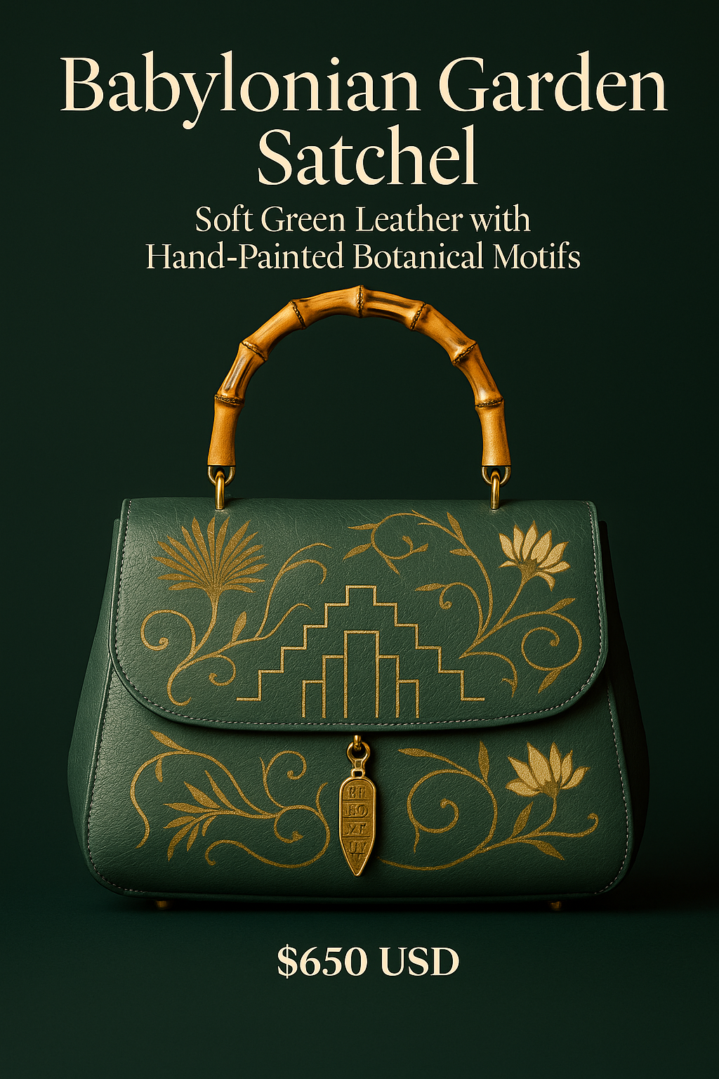 Babylonian Garden Satchel