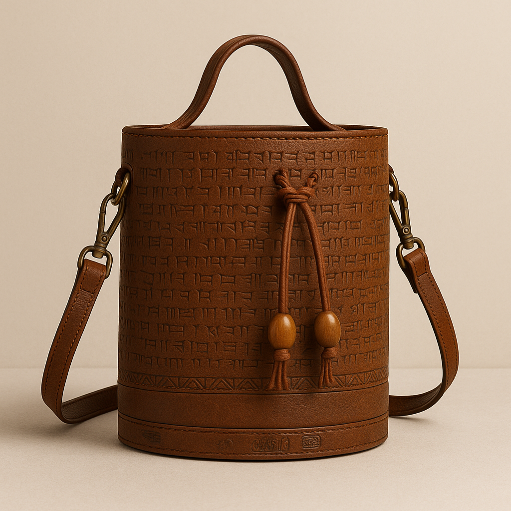 Babylonian Tablet Bucket Bag