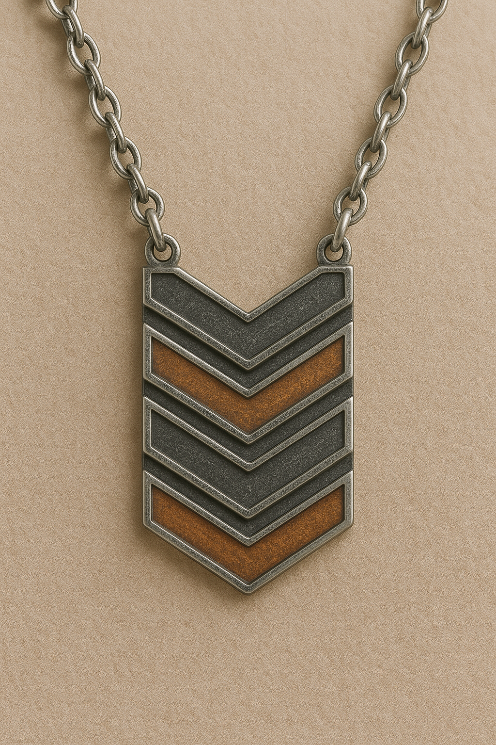 Ziggurat Tier Drop Necklace