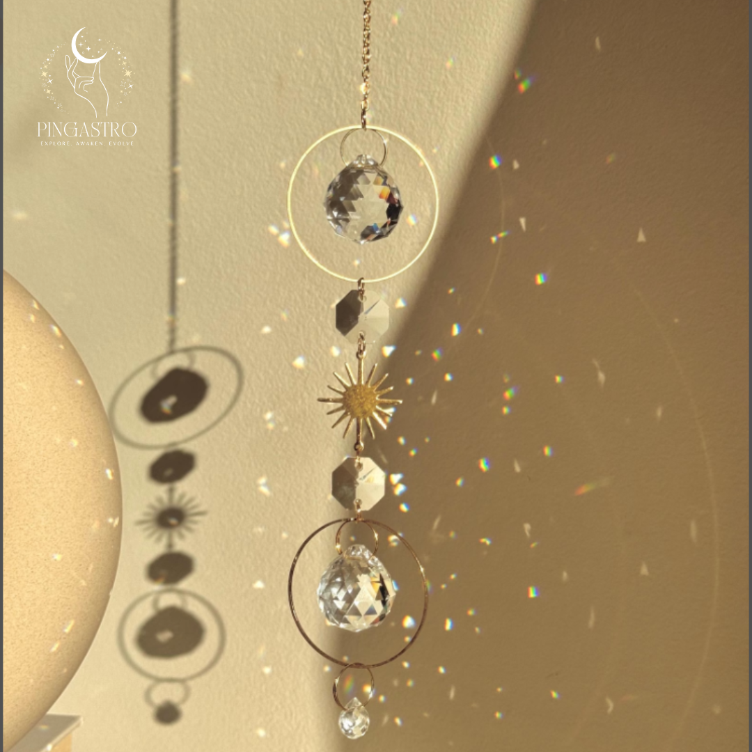 Sun & Moon Crystal Dreamcatcher – A Portal to Positive Energy