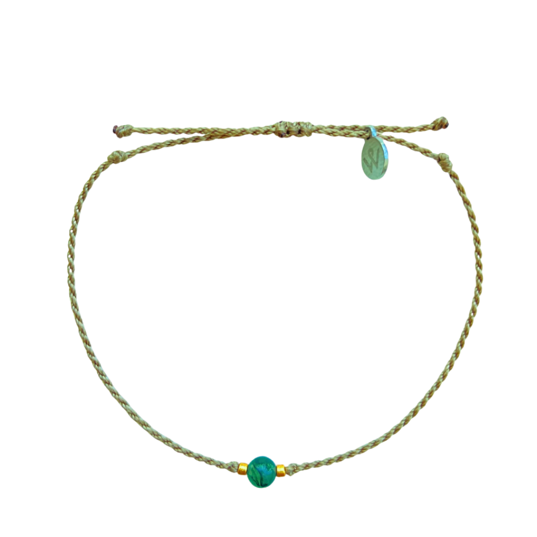 Single Moss Agate Bracelet