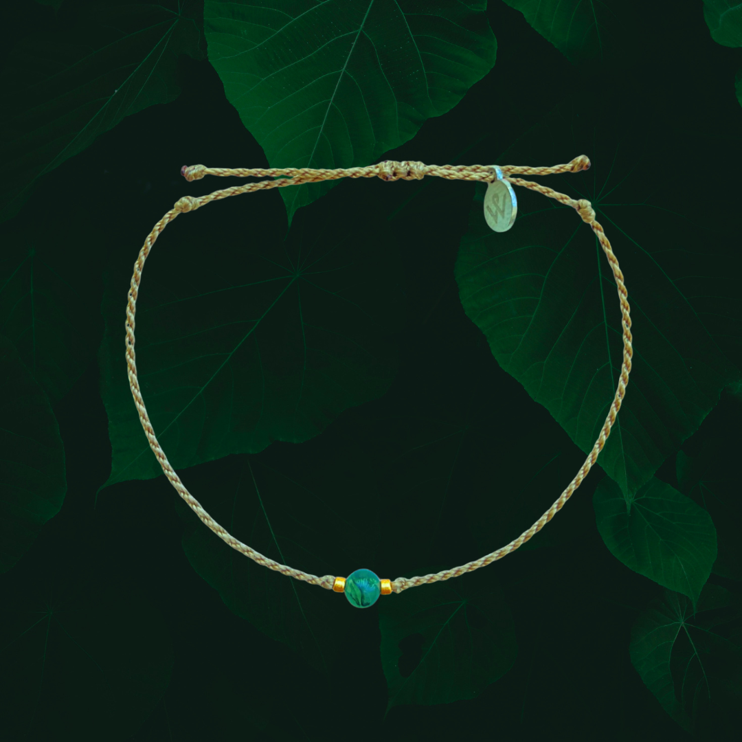Single Moss Agate Bracelet