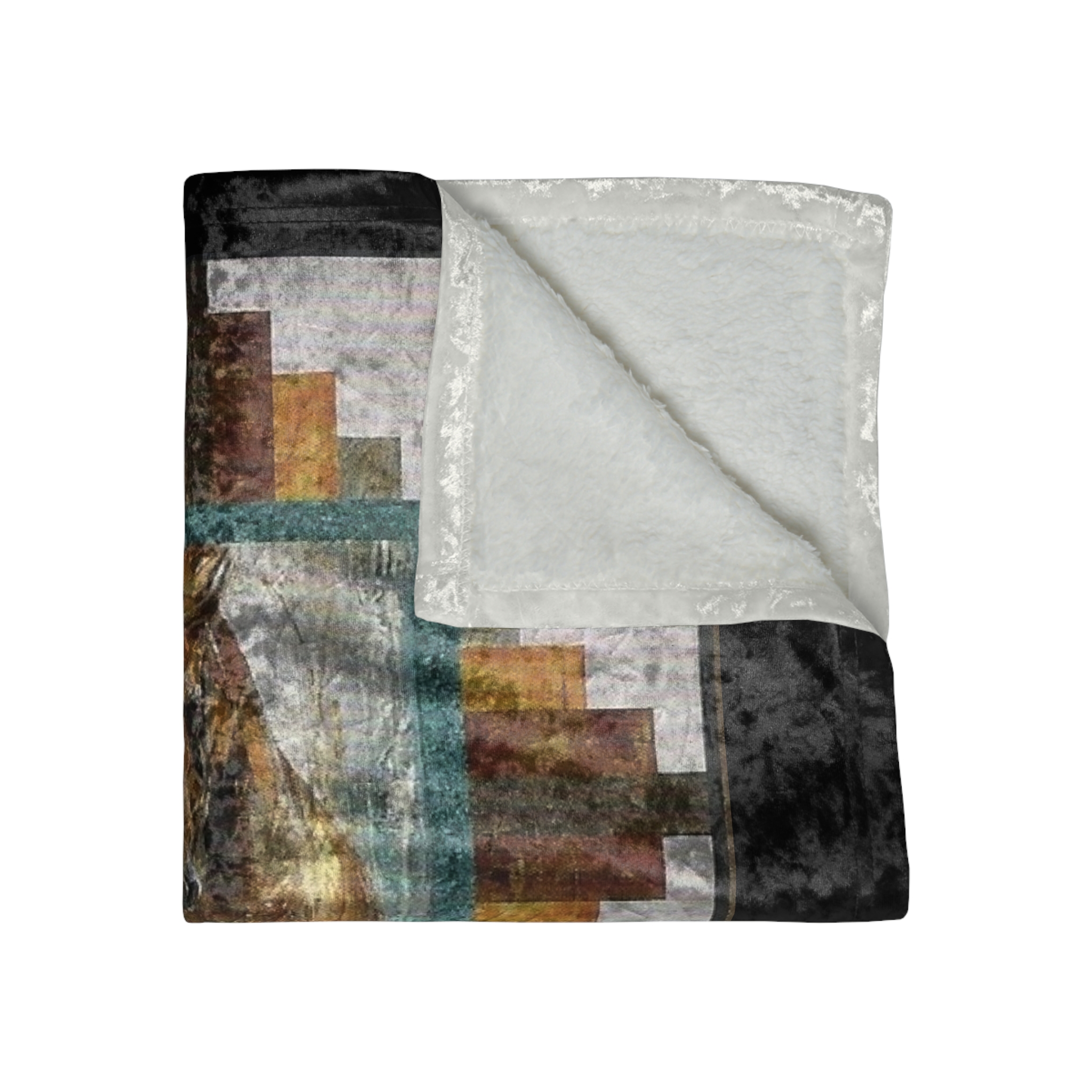 Stepping Stallion Crushed Velvet Blanket 