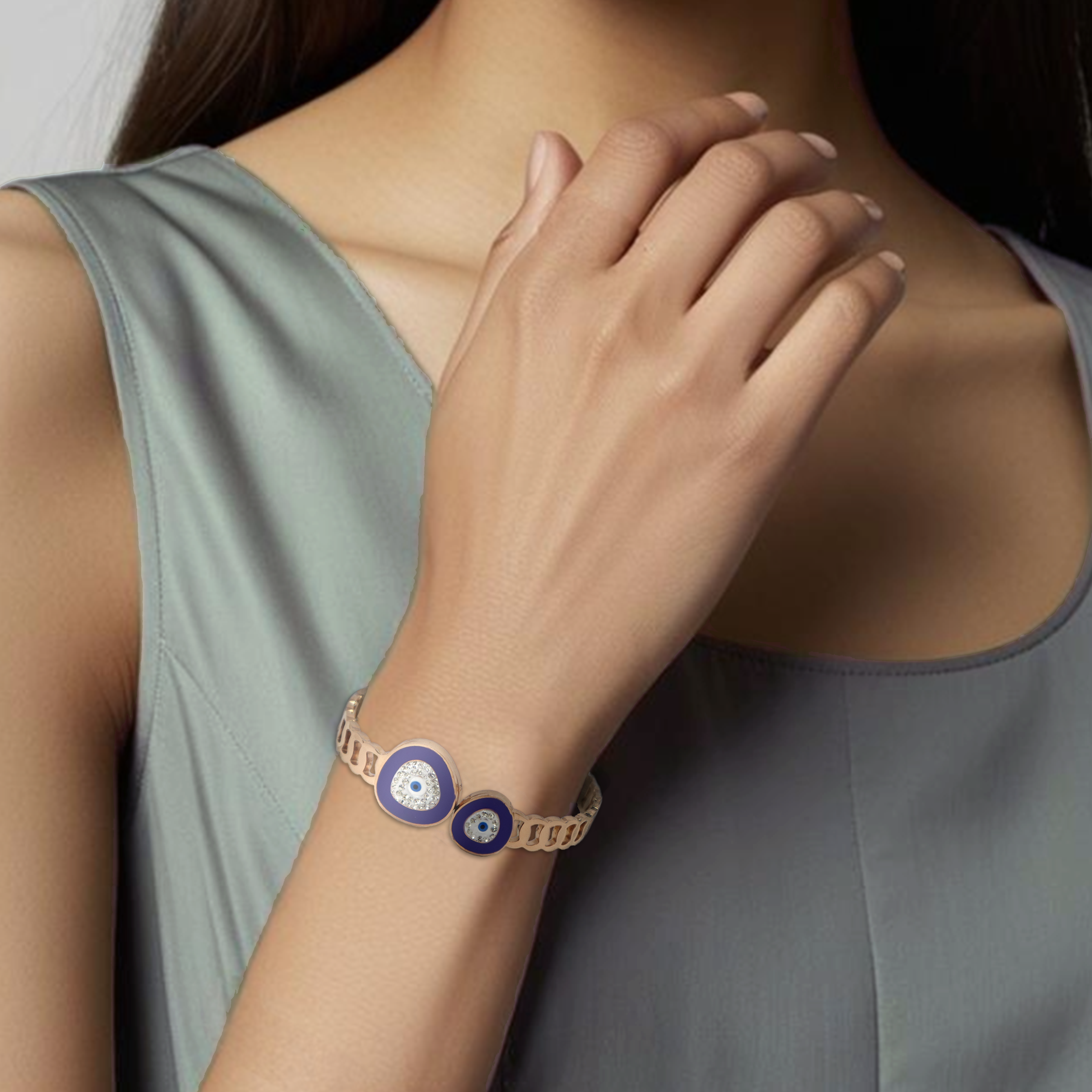 Anti-Tarnish Evil Eye Bracelet for Women & Girls