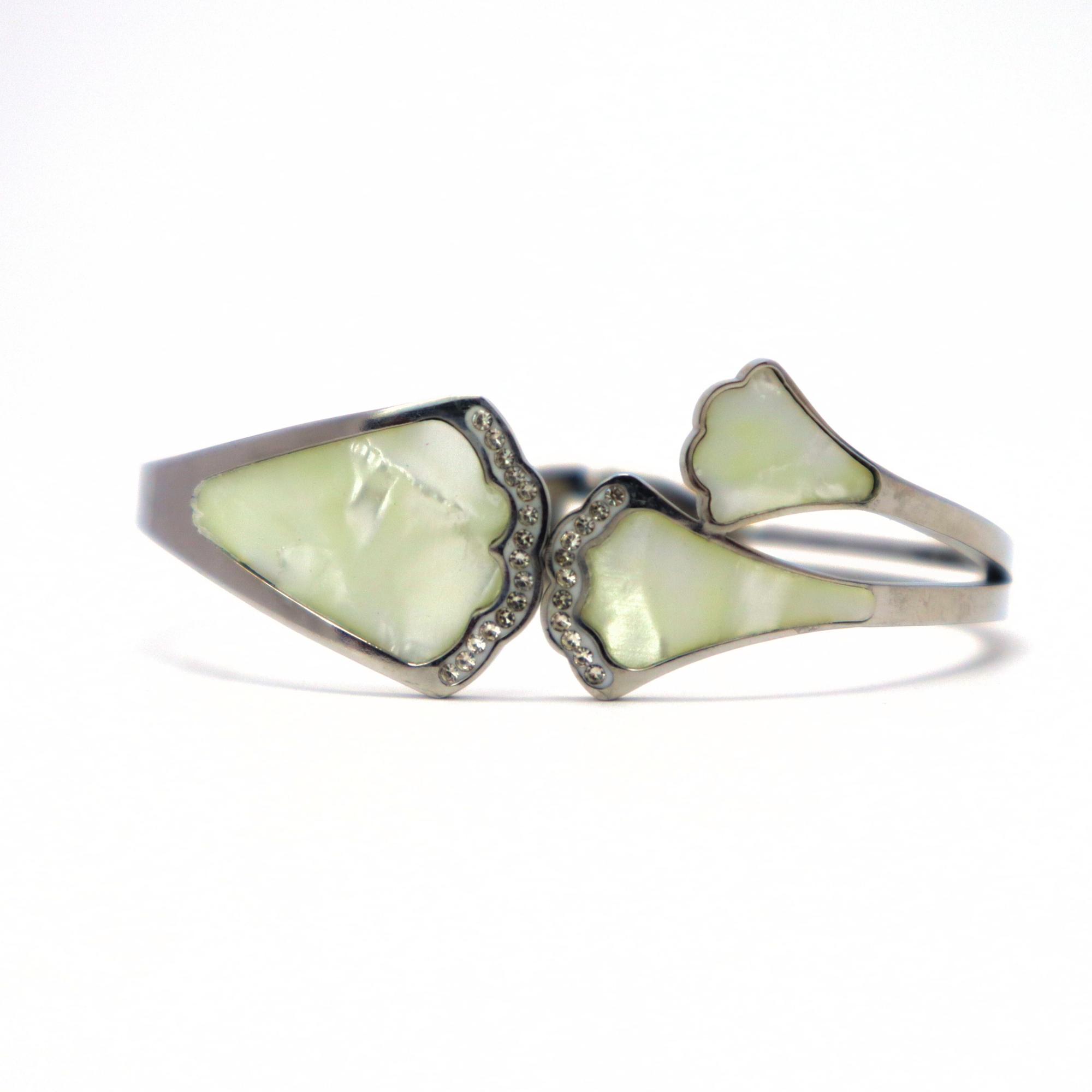 Modern Silver Cuff Bracelet for Women & Girls - Adjustable, Anti-Tarnish Fashion Bangle