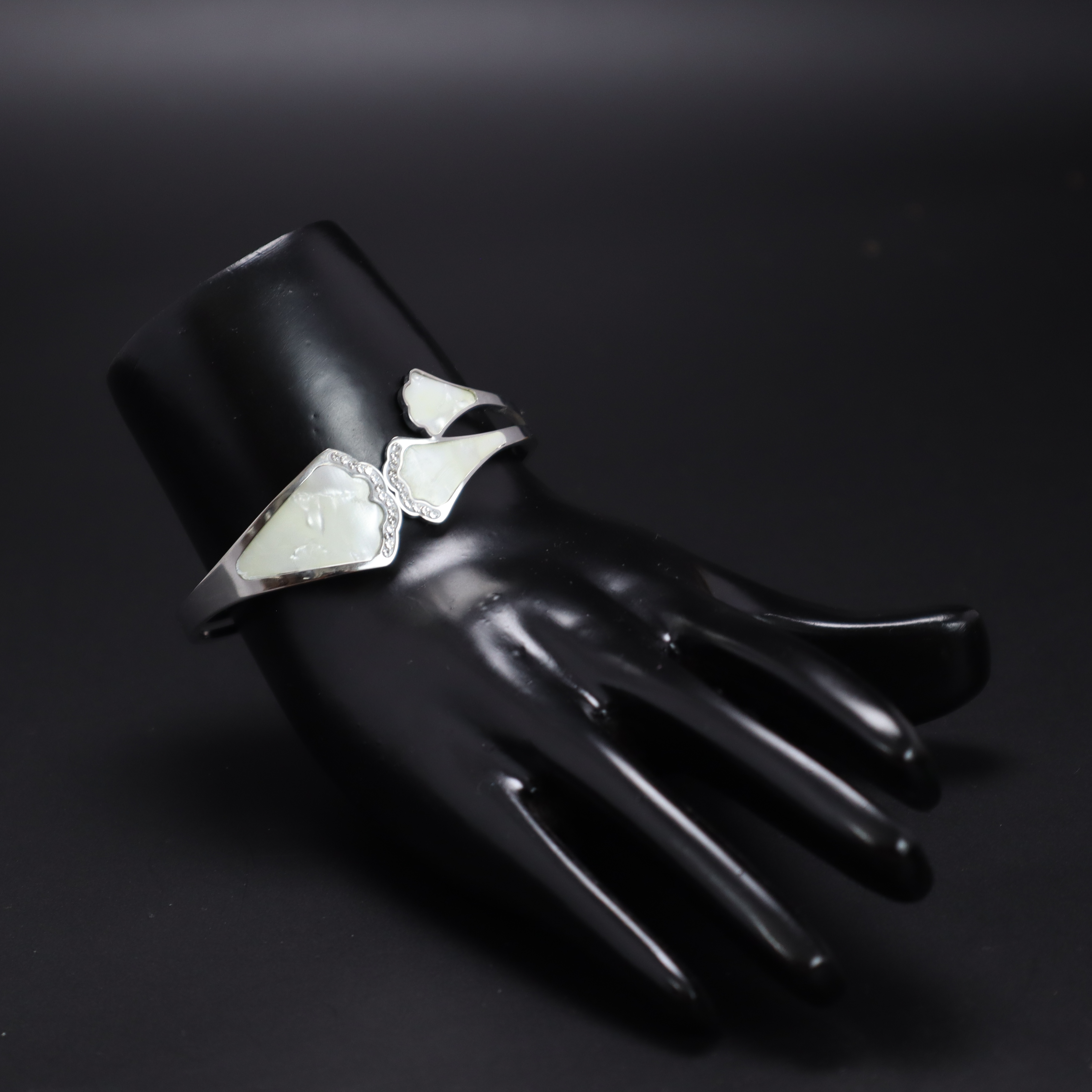 Modern Silver Cuff Bracelet for Women & Girls - Adjustable, Anti-Tarnish Fashion Bangle