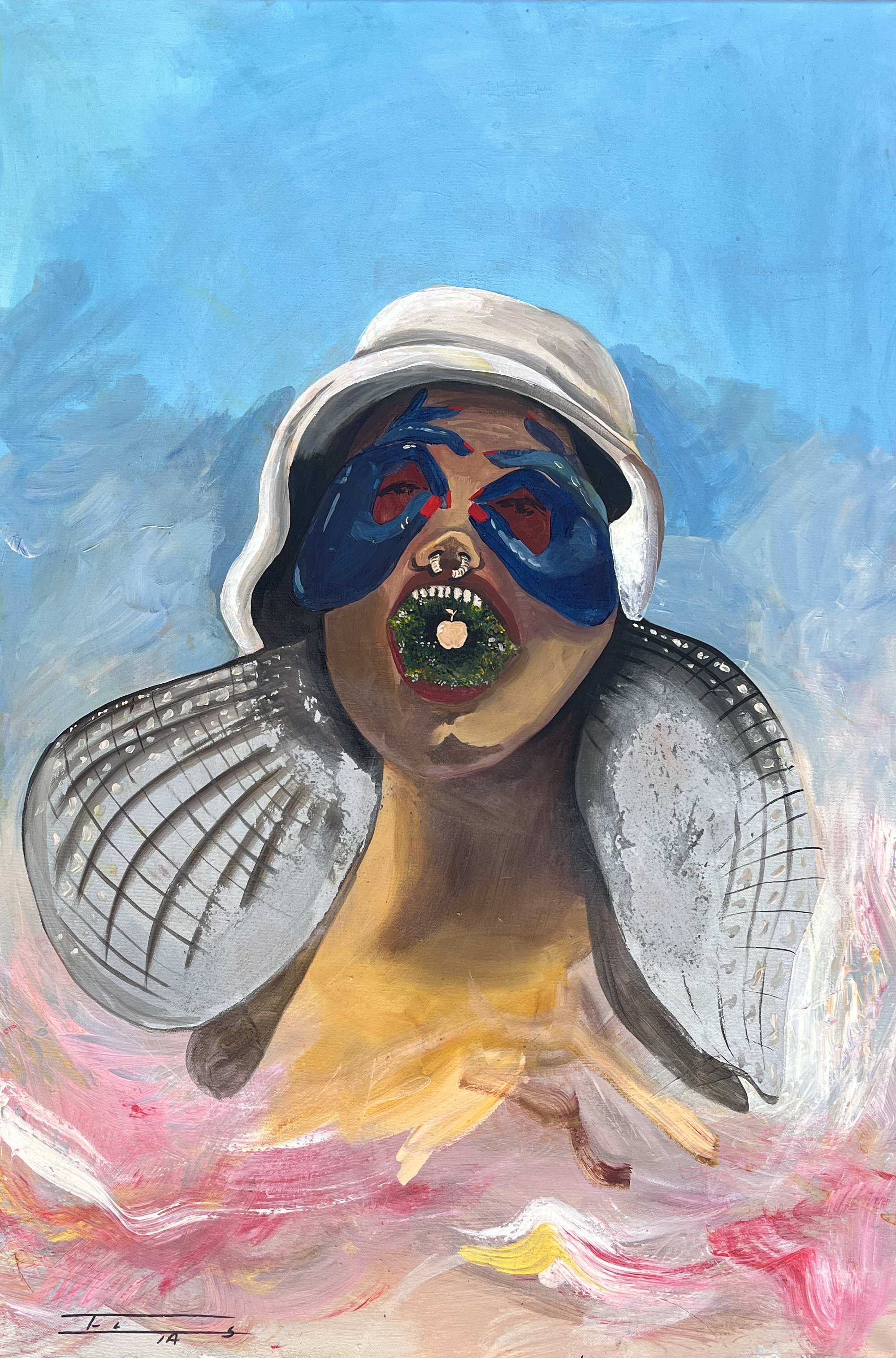 Pieza de arte abstracto única