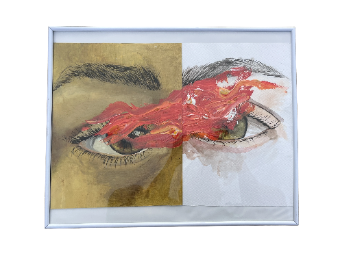 Pintura de ojos surrealista 1