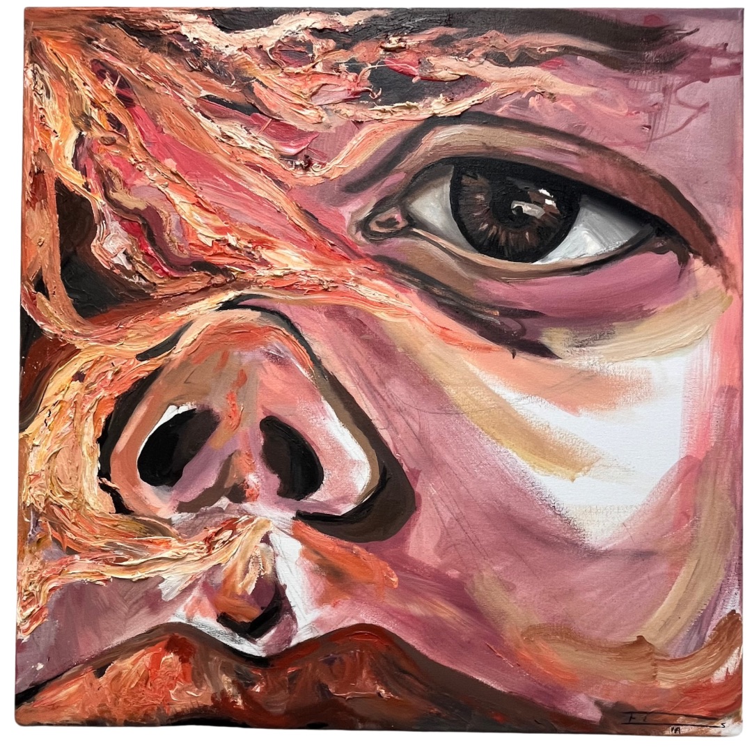 Pintura facial abstracta 2