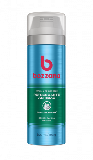 Espuma de Barbear Bozzano Refrescante Antibac 200ml