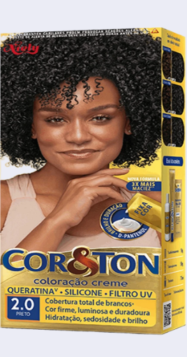Coloração Cor&Ton Pretos 50 g
