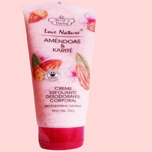 Creme Esfoliante  Flores e Vegetais Amendoas e Karité  200 g