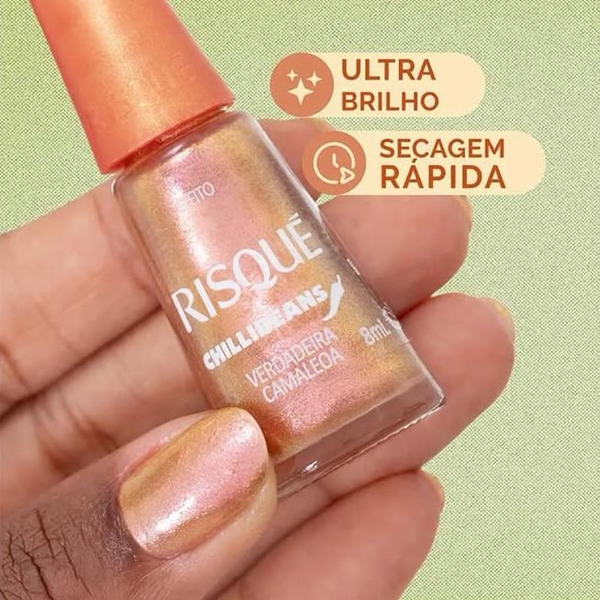 Esmalte Risqué Chilli Beans VERDADEIRA CAMALEOA 8 ml