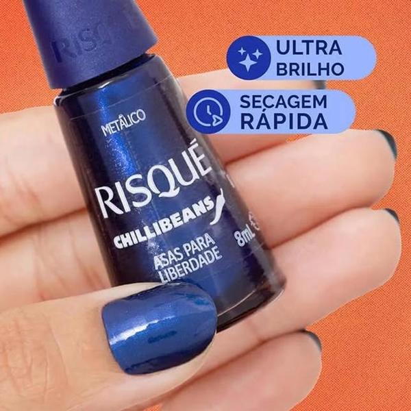 Esmalte Risqué Chillibeans ASAS PARA A LIBERDADE 8 ml