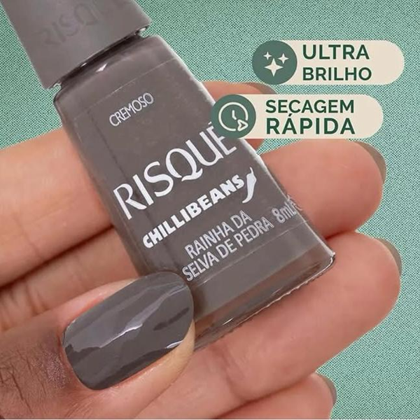 Esmalte Risqué Chilli Beans RAINHA DA SELVA DE PEDRA 8 ml