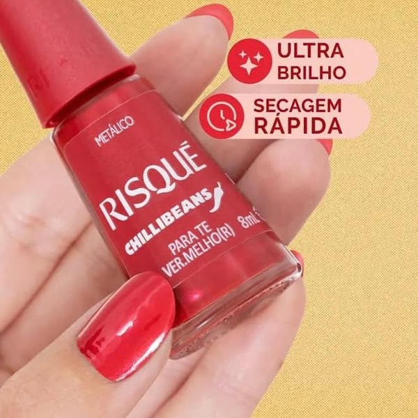 Esmalte Risqué Chilli Beans PARA TE VER MELHOR 8 ml