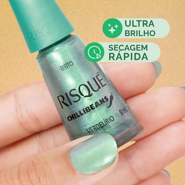 Esmalte Risqué Chilli Beans VERDELIRIO 8 ml