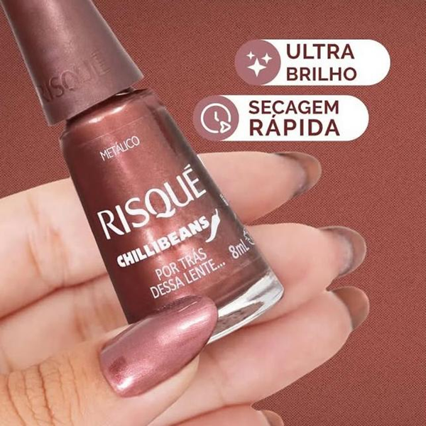 Esmalte Risqué Chilli Beans Por Trás Dessa Lente