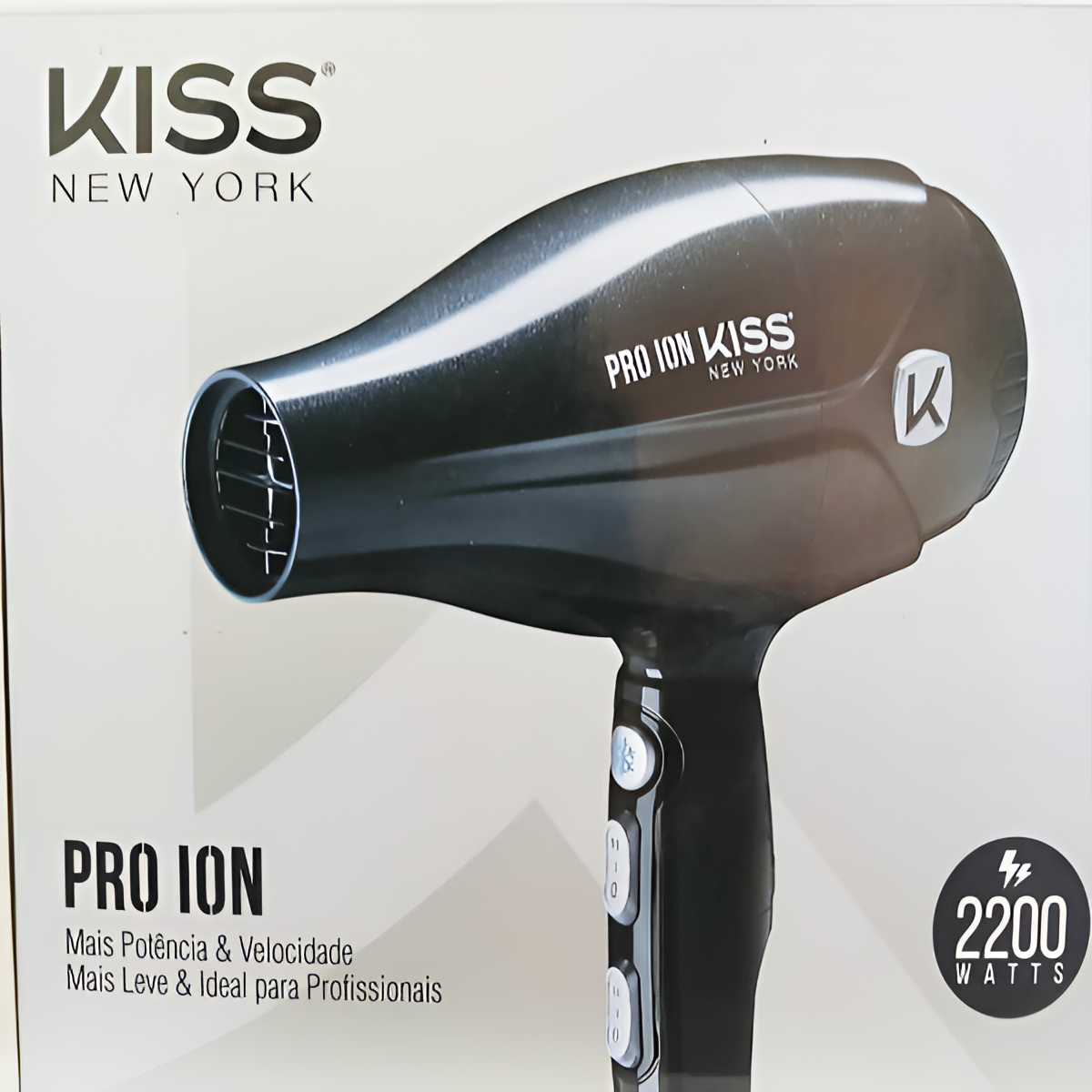 Secador de Cabelo Pro Ion KISS New York 2200W 127V