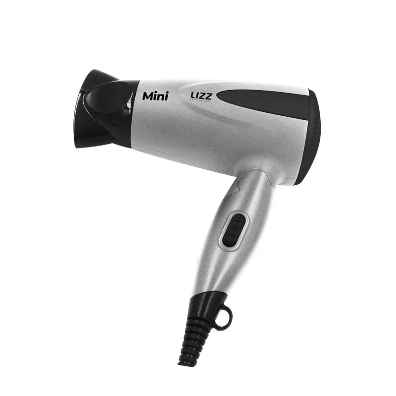 Secado de Cabelo Lizz Mini Prata com Kit Viagem Bivolt (1200W)