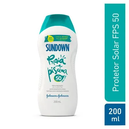 Protetor Solar Sundown Praia e Piscina FPS 50 200 ML