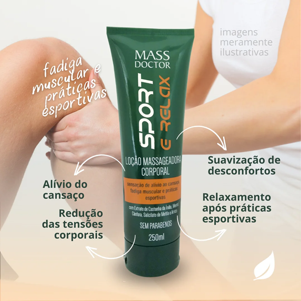 Loção Massageadora Corporal Mass Doctor 250ml